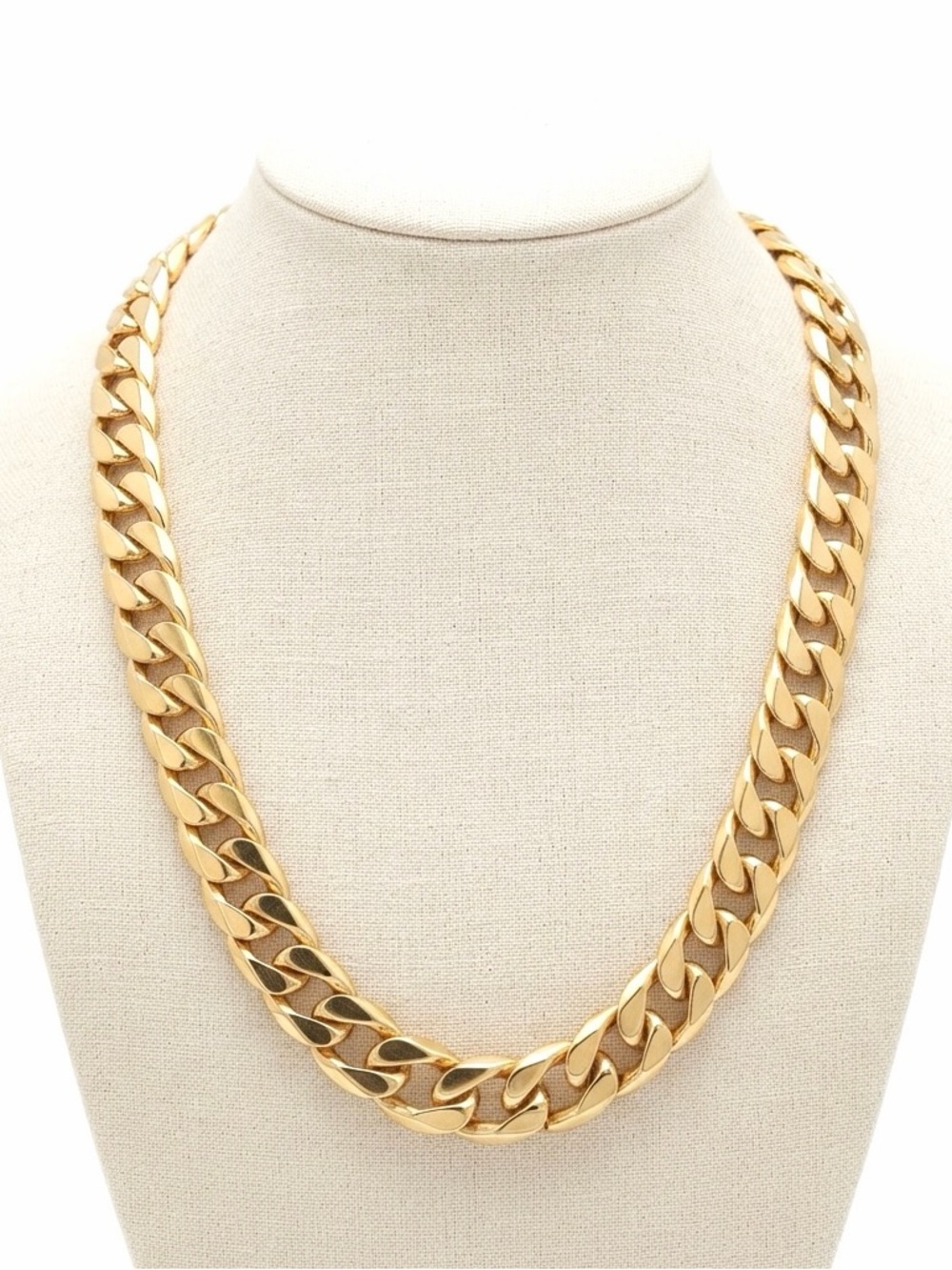 New 18k Gold Unisex Cuban Link Classic Minimalist Chain Handcrafted Necklace